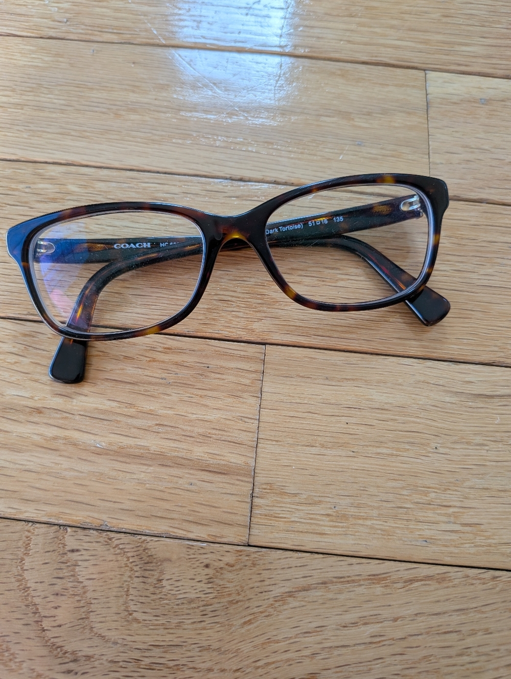 Coach HC 6089 Dark Tortoise Eyeglass Frames - Size 51-16-135